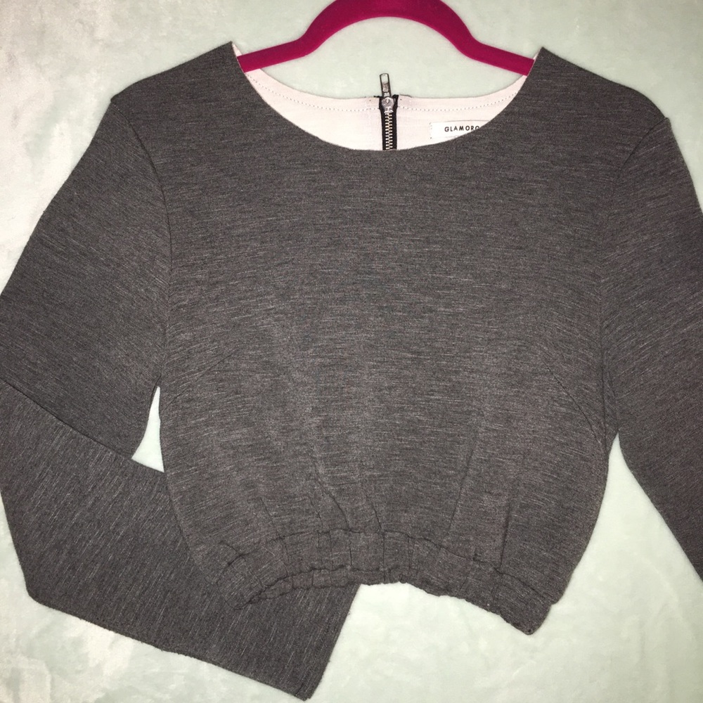 Grey croptop